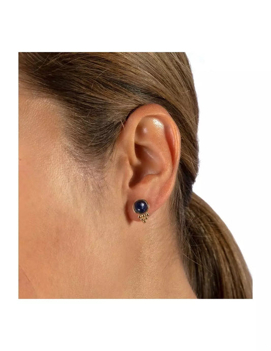 Pendientes acabado Oro 18kt Sodalite Racimo