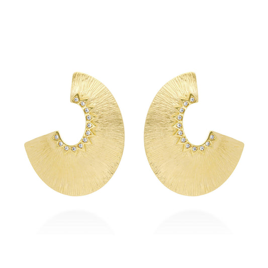 Pendientes de plata y circonita  FUJI