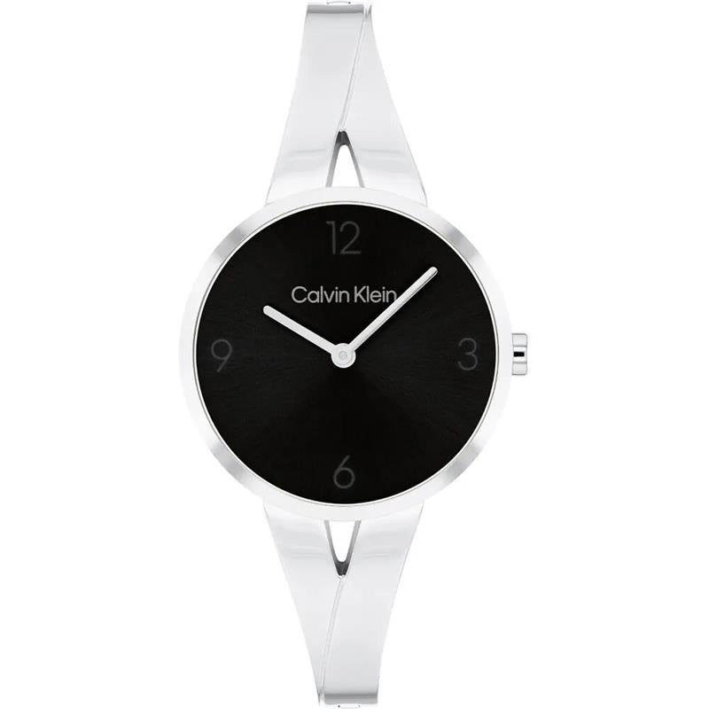 Reloj Calvin Klein Joyful Plateado y Negro Analógico Mujer