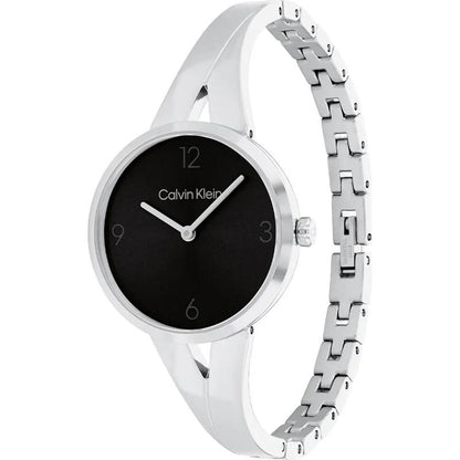 Reloj Calvin Klein Joyful Plateado y Negro Analógico Mujer