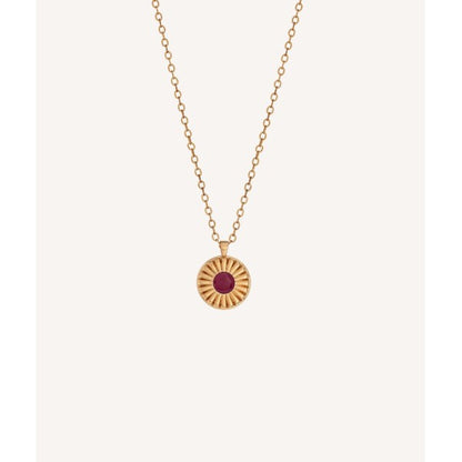 Colgante circular Rojo