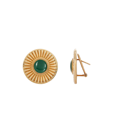 VIDAL&VIDAL - Pendientes chapado en oro verde