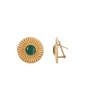 Pendientes chapado en oro verde