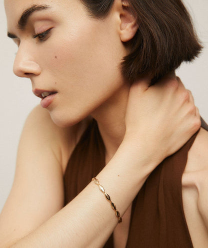 Pulsera Musa chapado en oro