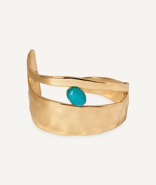 Brazalete irregular Salada con Ágata roja