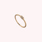 Anillo fino cleopatra Cristal/oro