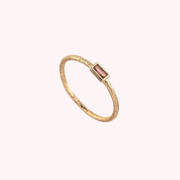 Agatha - Anillo fino cleopatra rosa/oro