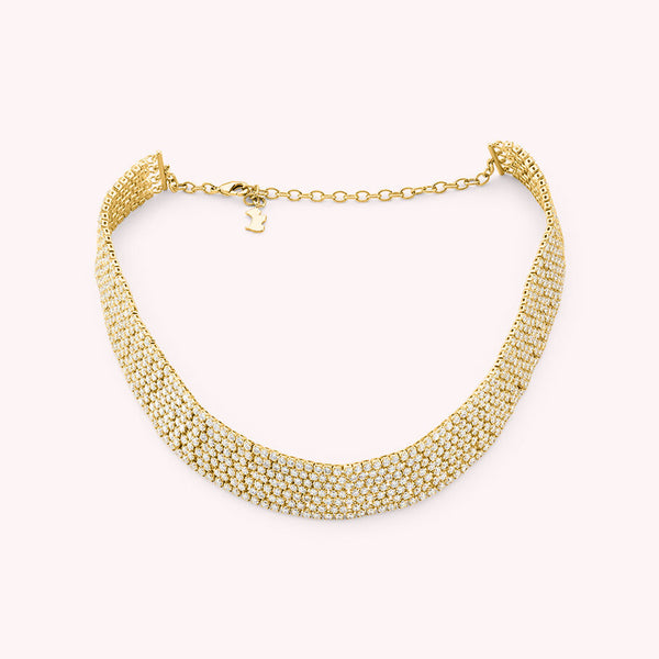 Agatha - Chocker Berenice cristal/dorado