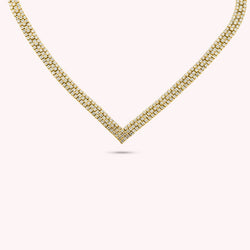 Agatha - Collar corto Berenice cristal dorado