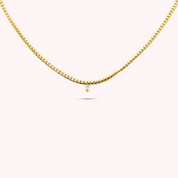 Agatha - Collar corto Neith cristal/dorado