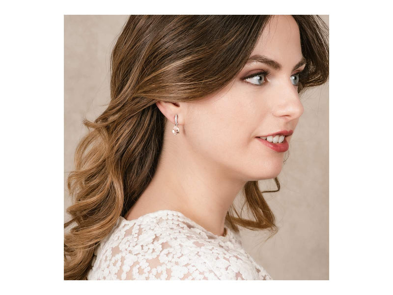Marina Garcia Pendientes novia Nude en plata