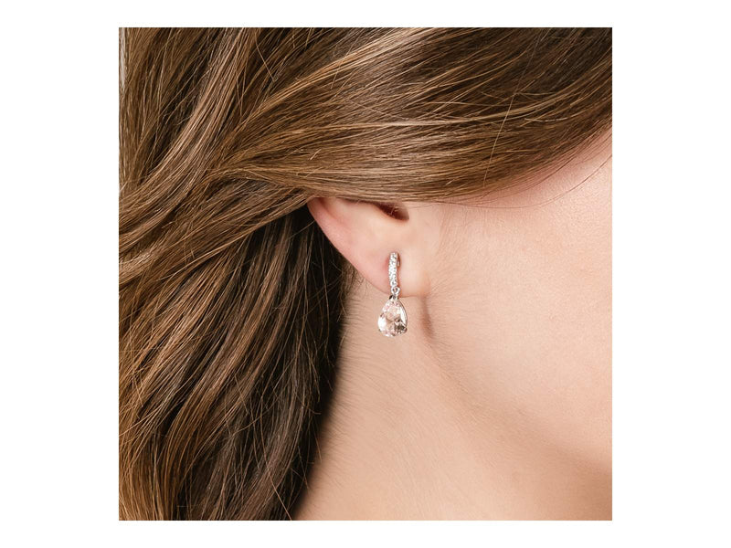 Marina Garcia Pendientes novia Nude en plata