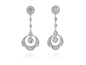 Pendientes Largos Novia en plata