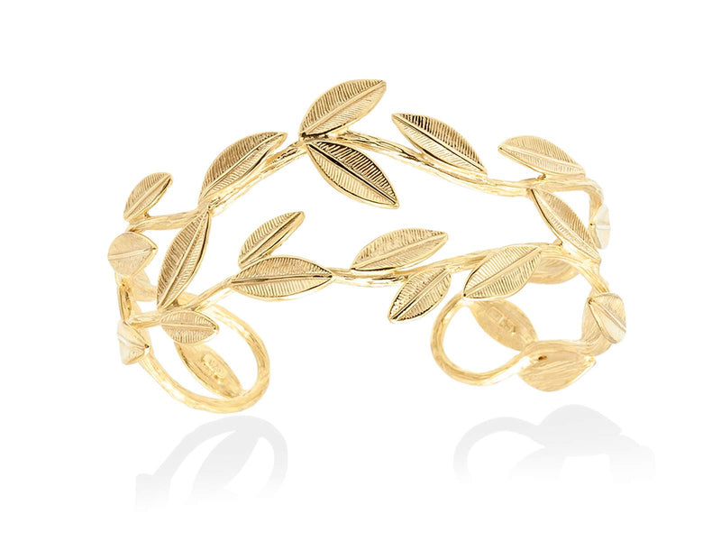 Marina Garcia Pulsera Brazalete HIEDRA en plata dorada