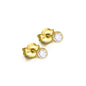 Lecarré Pendientes diamante oro de ley.