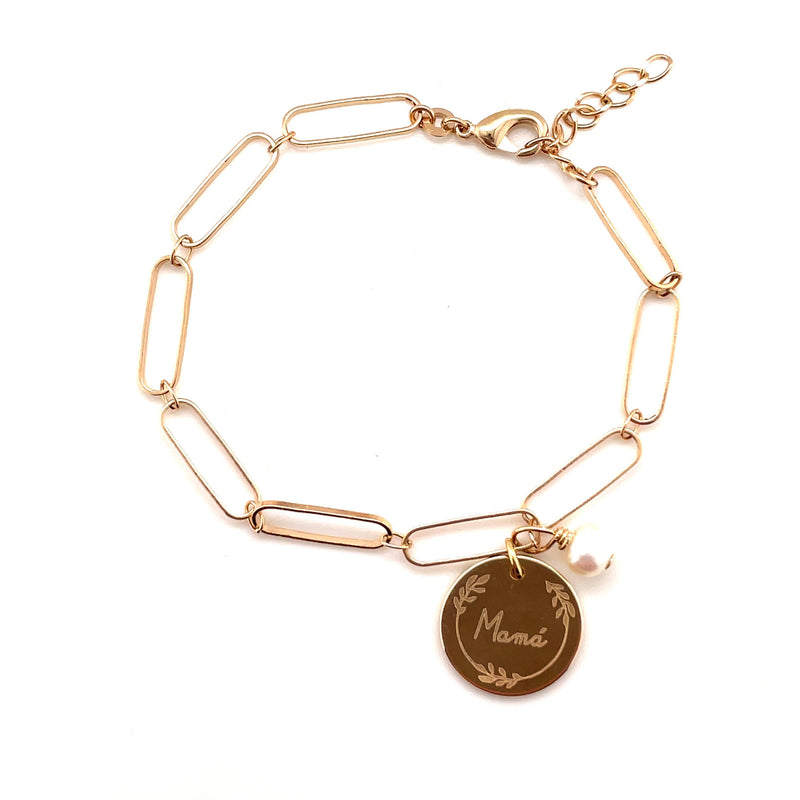 Pulsera MIA  mamá  gold