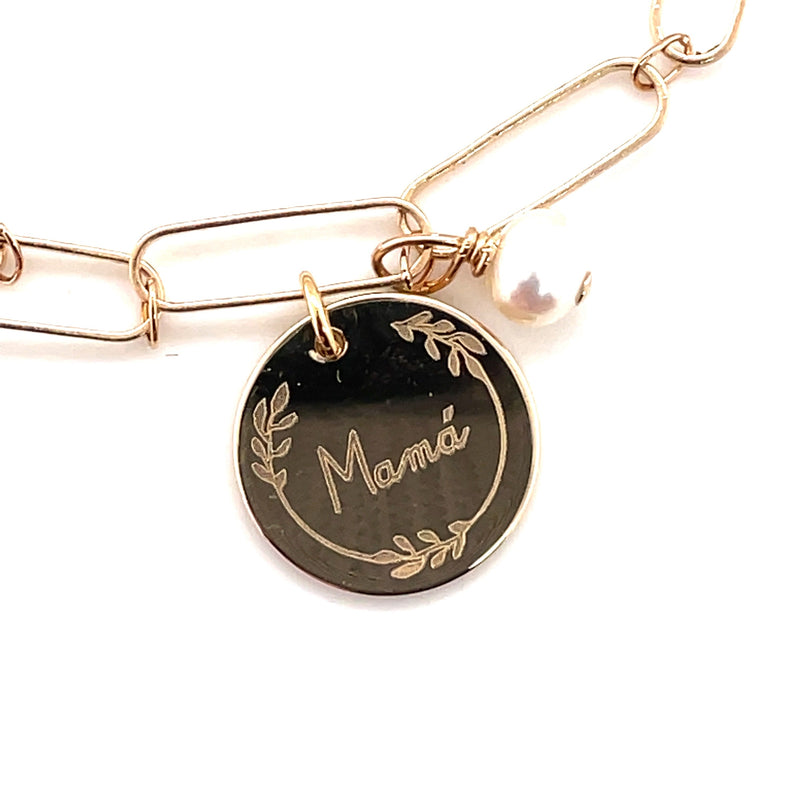 Pulsera MIA  mamá  gold