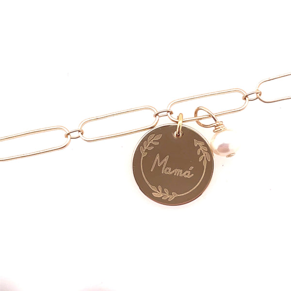 Pulsera MIA  mamá  gold