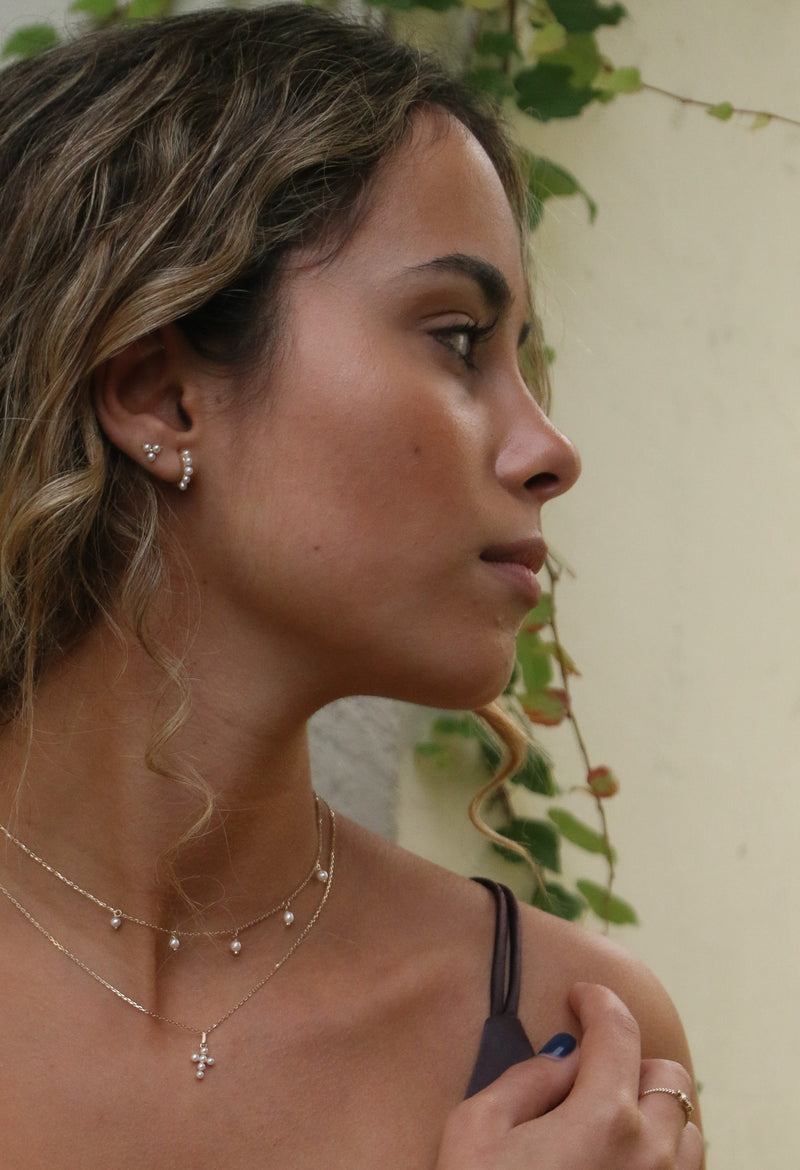AROS IMARA PERLES ORO 9K
