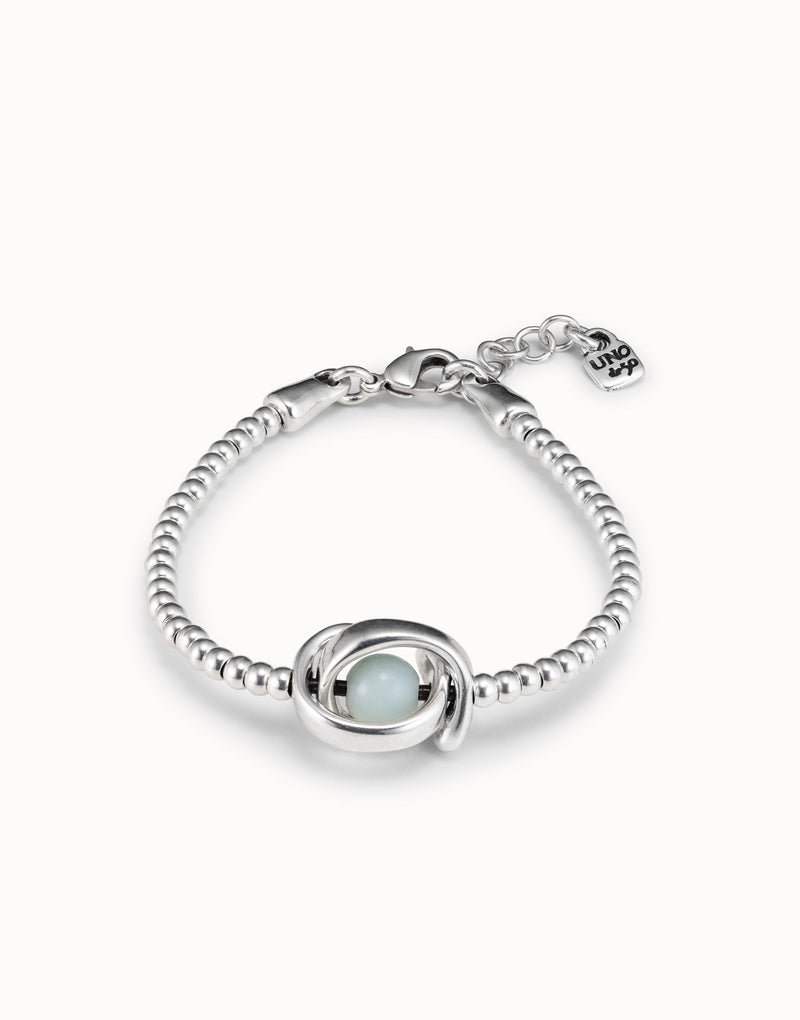 Unode50 Pulsera Little Moon plateado