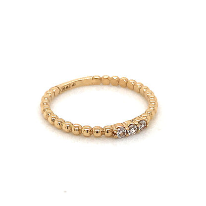 Sortija circonitas oro amarillo