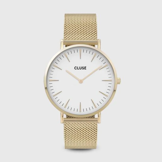 Cluse Reloj Boho Chic Mesh White -