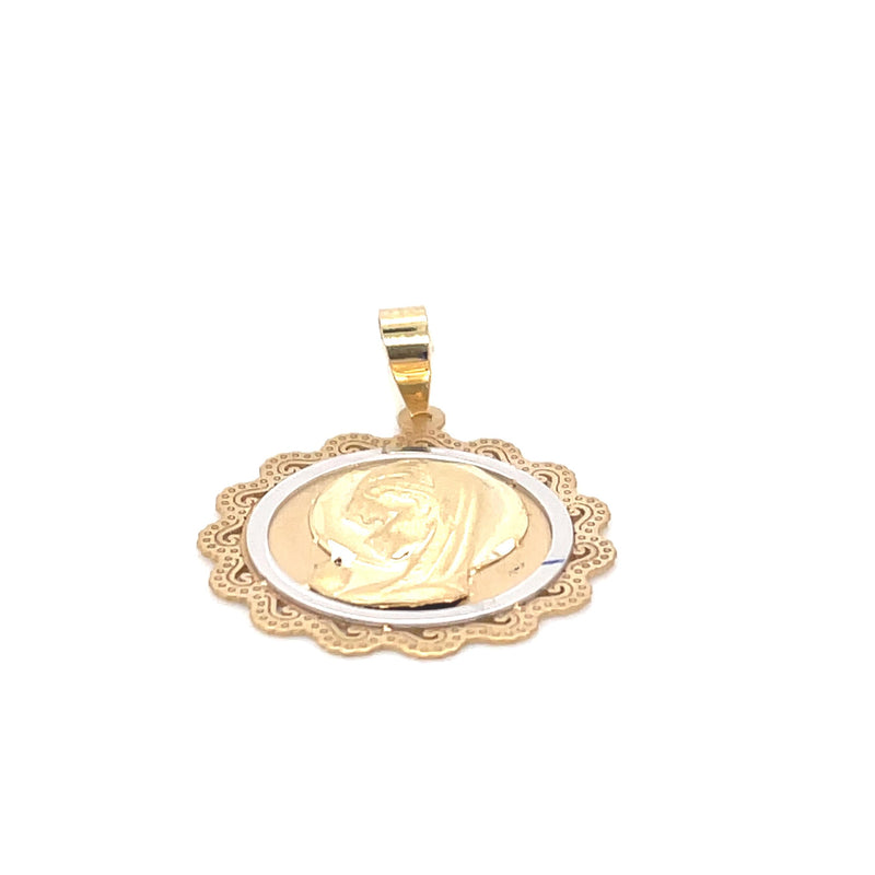 Medalla Virgen niña oro de ley
