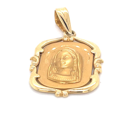Virgen niña oro de ley