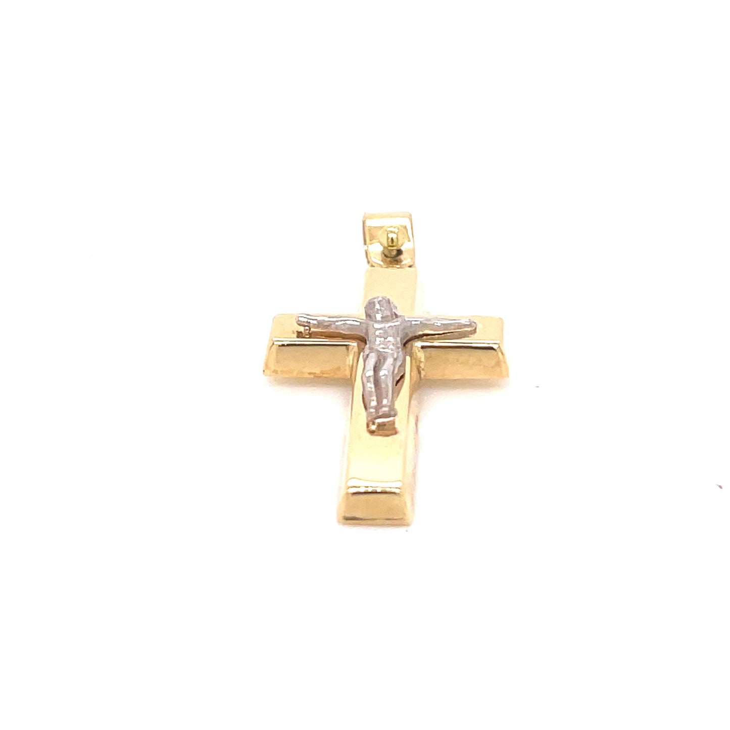 Cruz bicolor con cristo