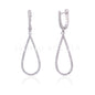 Pendientes brillantes oro blanco