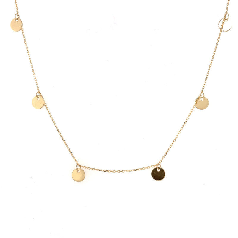 Gargantilla chapitas oro