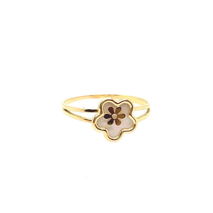 Aderezo flor oro y nácar