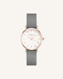 Rosefield Reloj The small edit gris Elefante Oro Rosa