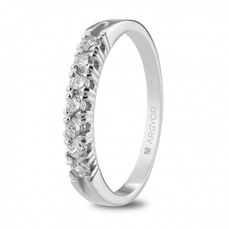 Anillo oro blanco compromiso