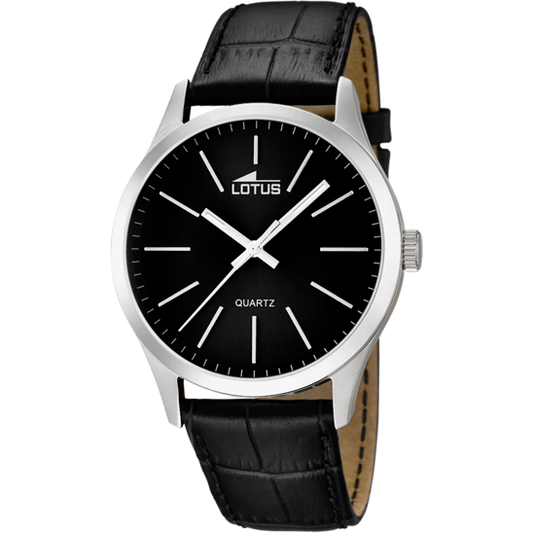 Lotus Reloj Cab. Minimalist Negro