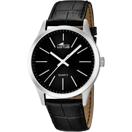 Lotus Reloj Cab. Minimalist Negro