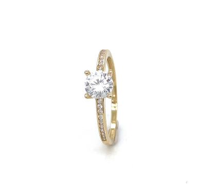 Anillo solitario+circ. oa