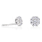 Pendiente Oro blanco, diamante