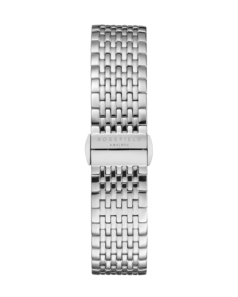 Rosefield RelojThe Boxy Negro - Plata - 33mm