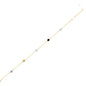 Pulsera Bicolor chapitas oro
