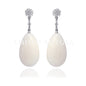 Pendientes brillantes oro blanco