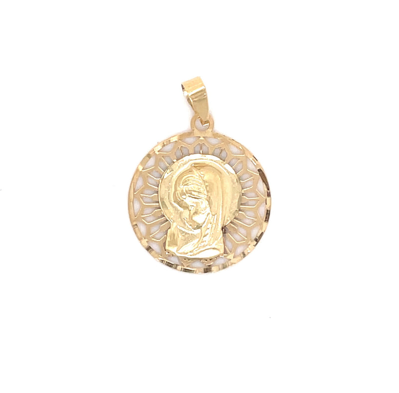 Medalla Virgen niña oro de ley
