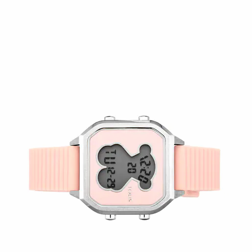 Tous Reloj D-Bear Teen correa de silicona rosa