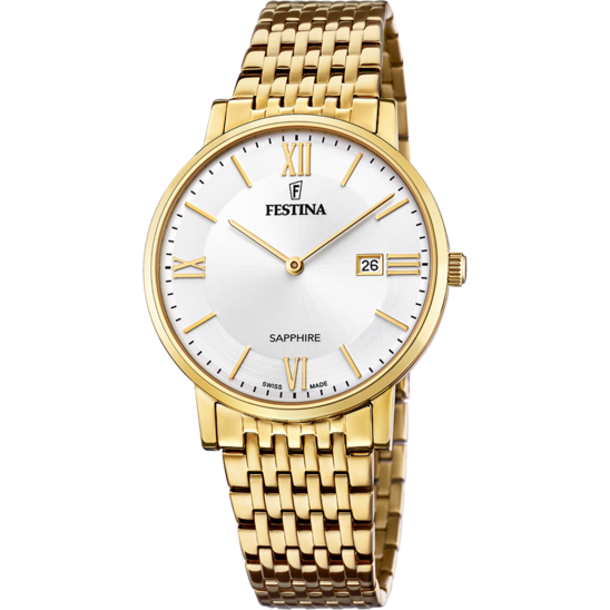 Festina Reloj Cab.  Swiss Made Dorado