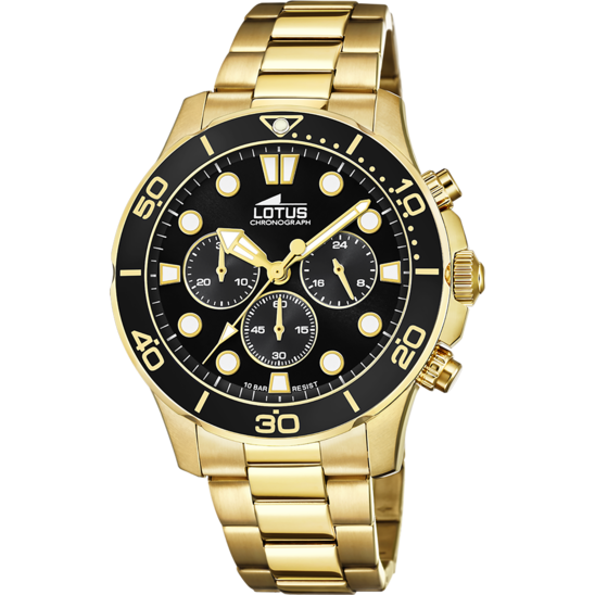 Lotus Reloj Cab. Excellent  Dorado