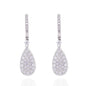 Pendiente Diamante lagrima oro blanco