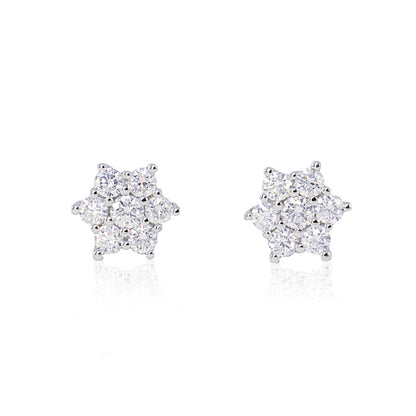 Pendientes roseton OB Diamantes