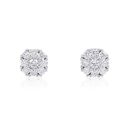 Pendiente Oro blanco, diamante