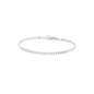 Pulsera semirigida oro blanco diamantes