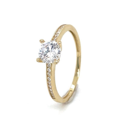 Anillo solitario+circ. oa